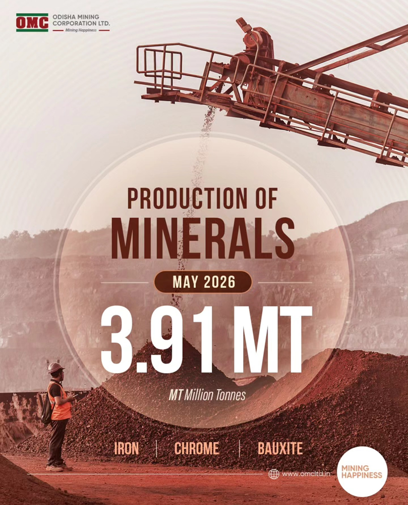 OMC achieves 3.91MT mineral productions